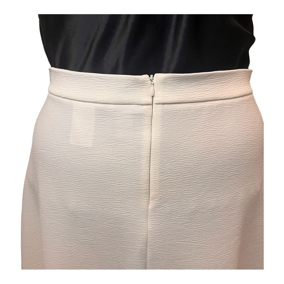 H&M Calf-Length Cream Crinkle Circle Skirt - Picture 9 of 10